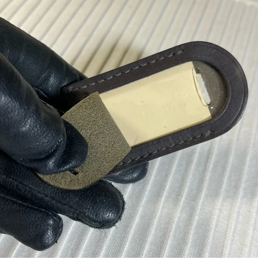 Louis Vuitton Small/Mini Luggage Tag in Dark Brown, Free Non LV Clasp.
